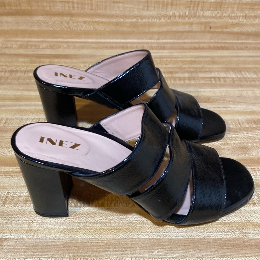 INEZ Comfortable Heels by design Sandals Black size 8.5 M